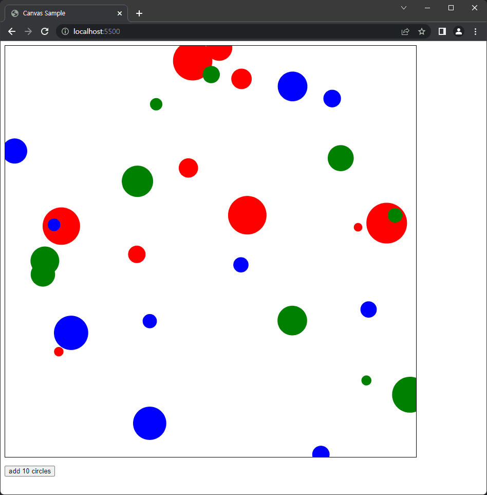 TypeScript로 canvas에 원 움직이기